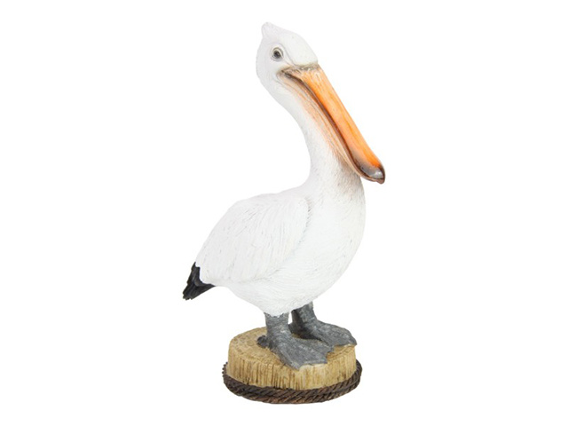 21CM STANDING PELICAN ON LOG QTY 2
