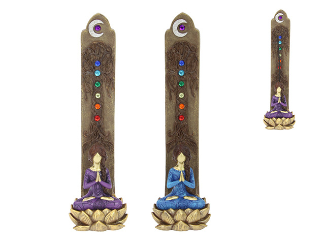 29CM MEDITATING YOGA LADY ON TREE OF LIFE