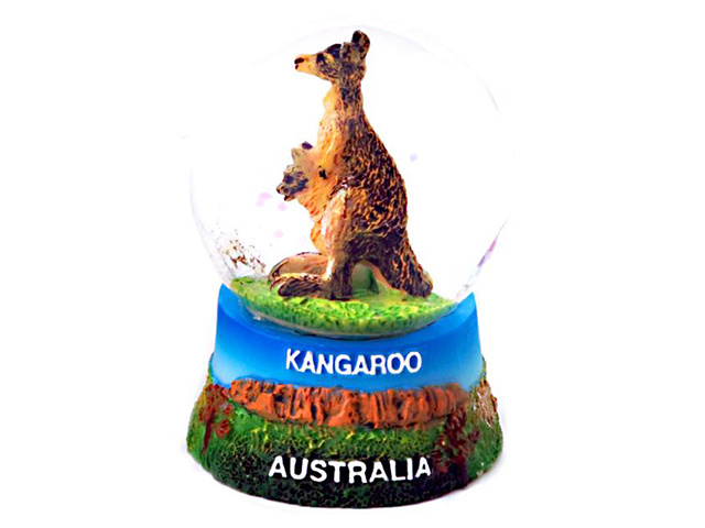 AUSTRALIA WATER BALL KANGAROO 6.5CM