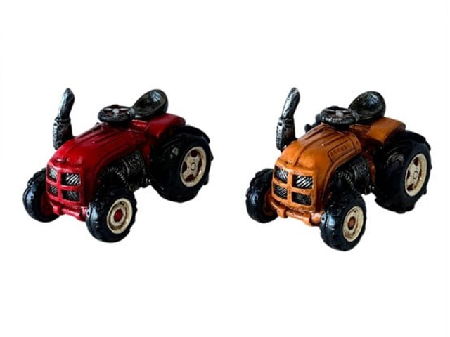 RESIN MINI TRUCK 8X5.5X6.5CM 2ASST QTY 6