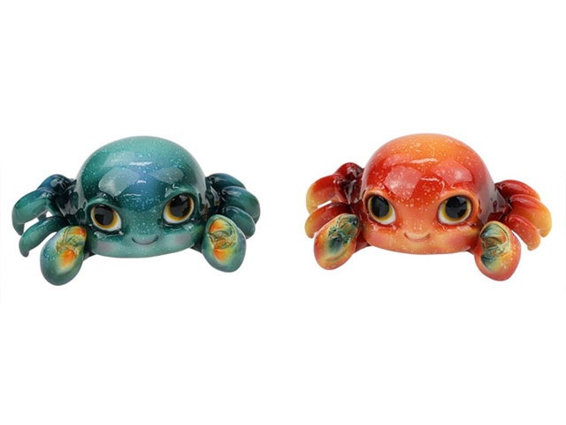 15CM MARBLE CUTE CRAB 2ASST