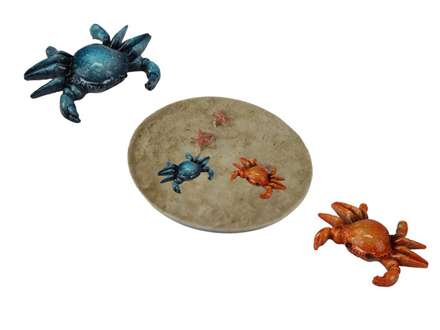9CM MARBLE CRAB ON DISPLAY 2ASST UN24