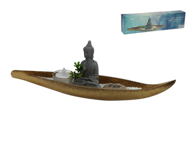 37CM ZEN GARDEN WITH BUDDHA