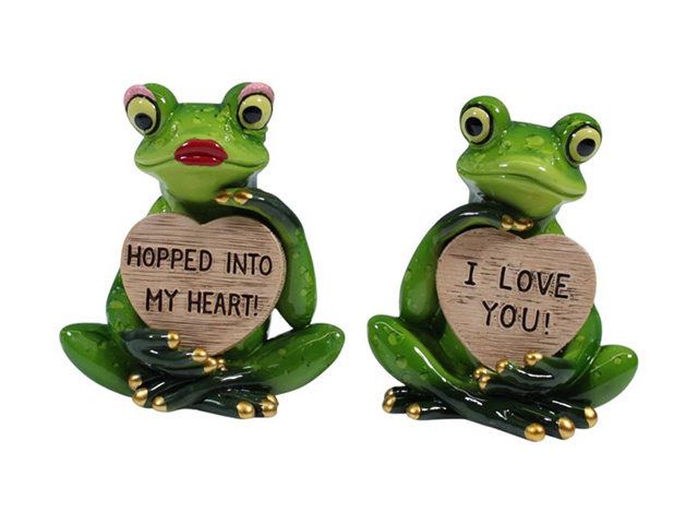 9X7CM FROG LOVE MARBLE LOOK 2ASST SOLD QTY 6
