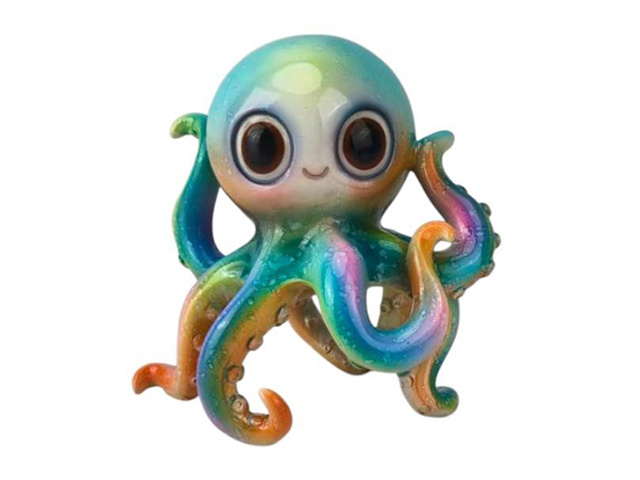 12CM OCTOPUS STARBUSTER COLOURS