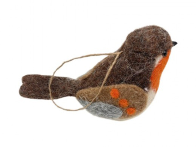 FELT BIRD 16X7X10CM SOLD QTY12