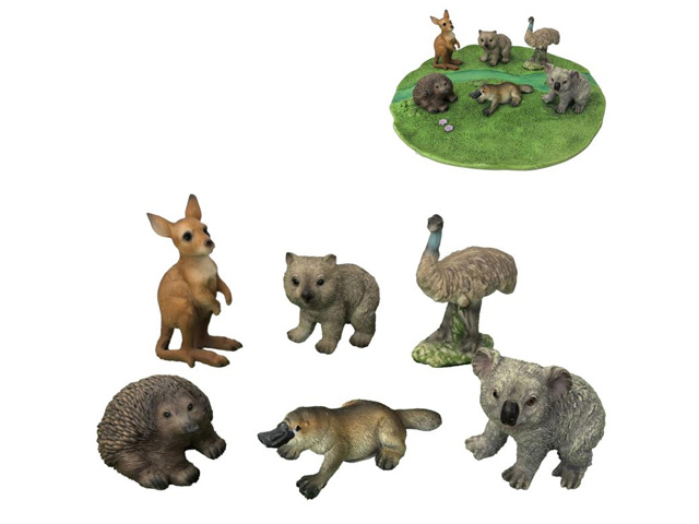 8-9CM AUSSIE ANIMAL PACK ON OUTBACK DISPLAY UN36