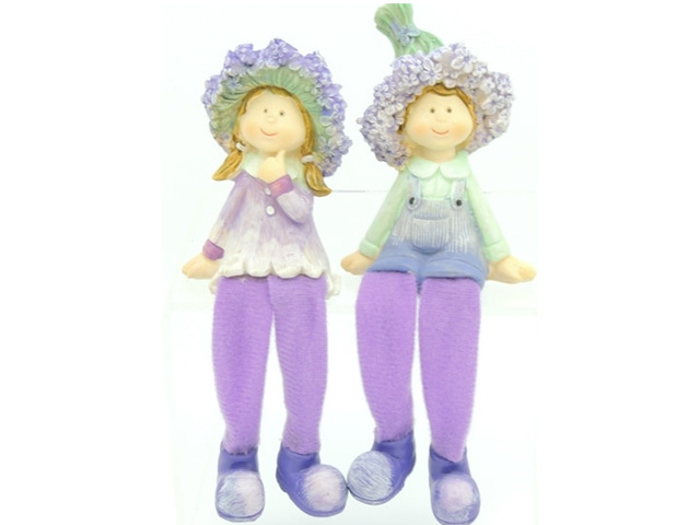 LAVENDER HEAD SHELF SITTERS SOLD QTY4