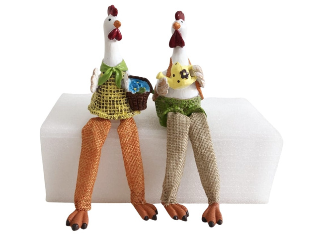 ROOSTER SITTER CHUCK AND DOLLY SOLD QTY8