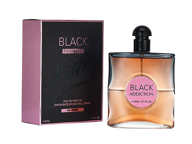 WOMENS PERFUME 80ML BLACK ADDICTION