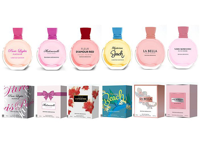 WOMENS PERFUME IN BOX 100G 6ASST