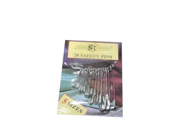 G/THINGS SAFETY PINS - 5 SIZES (20)