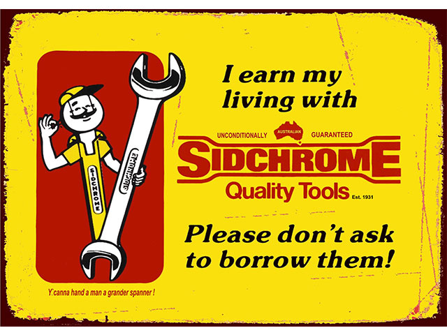 TIN SIGN SIDCHROME TOOLS