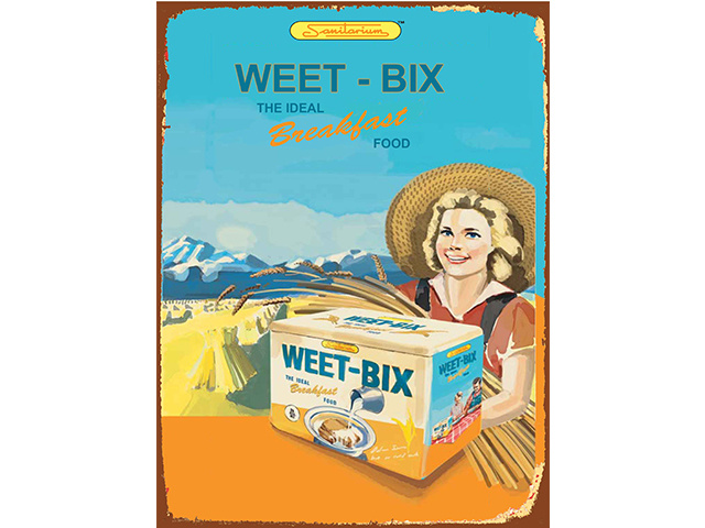 TIN SIGN WEET BIX