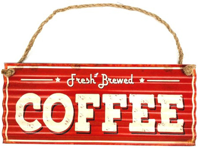 SIGN COFFEE 31X13CM