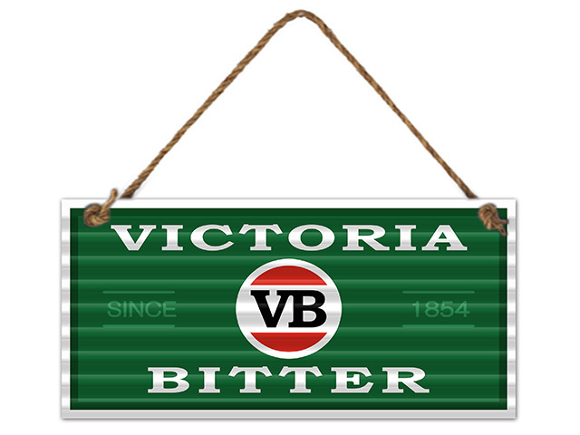 SIGN VB BEER 31X13CM