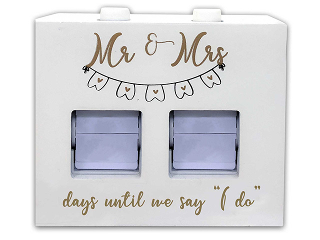 WEDDING COUNT DOWN TIMER 15X12CM