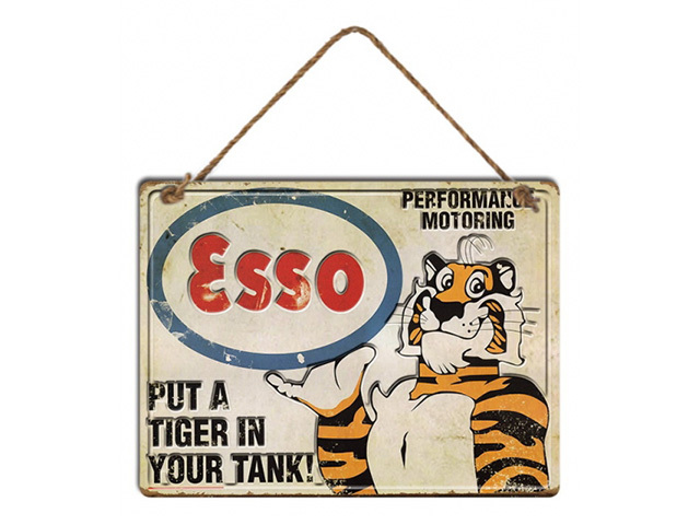 METAL ESSO WALL HANGING 30X40CM