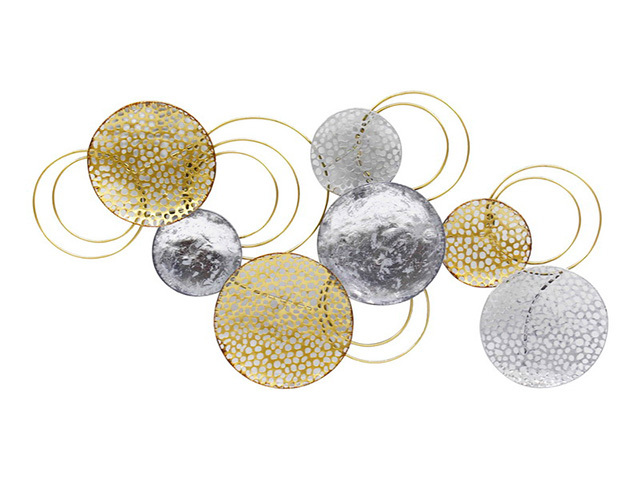94X56CM GOLD/SILVER MTL W/ART SOLD QTY 2 ONLY