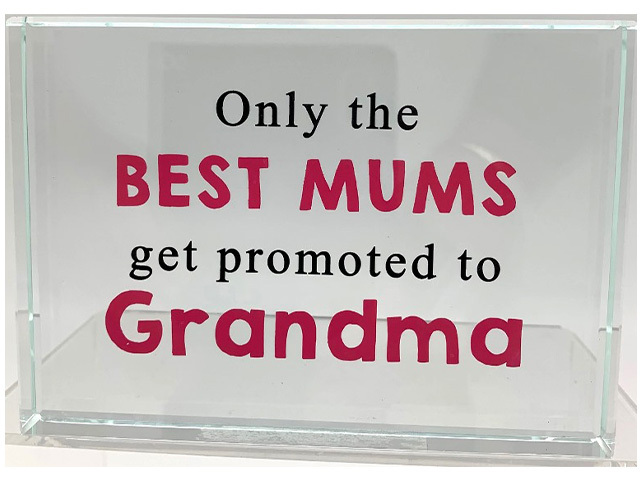 ONLY THE BEST MUMS SIGN 13X9CM
