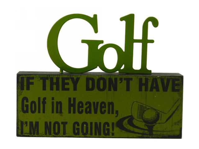 GOLF MINI TABLE TOP PLAQUE 13.5x10CM SOLD QTY4