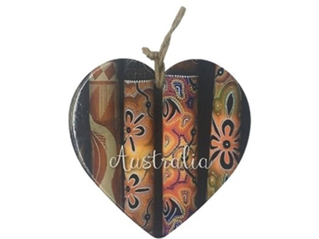 MEMORY HEART PLAQUE DIDGERIDOOS