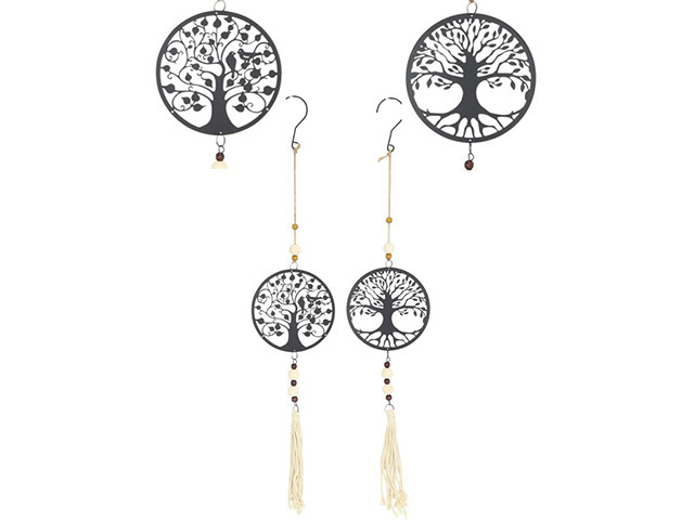 METAL TOL MACRAME HANGER 2ASST 13X65CM SOLD QTY4