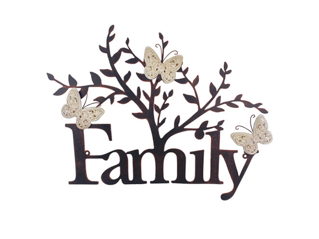 BUTTERFLY FAMILY TREE WALL DECOR