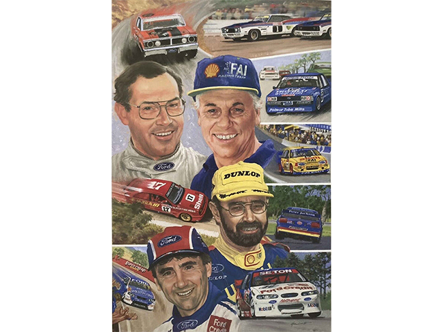 TIN SIGN FORD LEGENDS 35X26CM