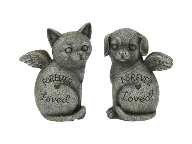 15CM DOG/CAT W/WINGS 2ASST QTY 4