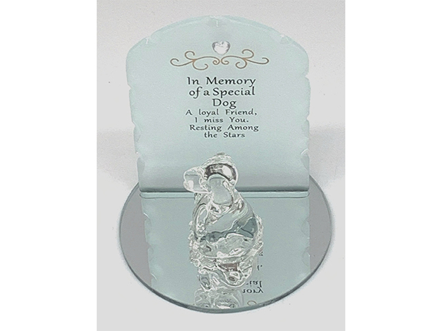 MEMORIAL PLAQUE SPECIAL DOG 7X9CM