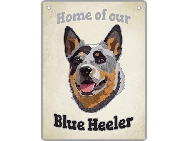 BLUE HEELER PET SIGN SOLD QTY2