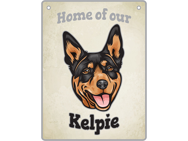 KELPIE PET SIGN SOLD QTY2