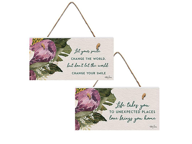 AFFIRMATIONS 15X30CM PLAQUE 2ASST