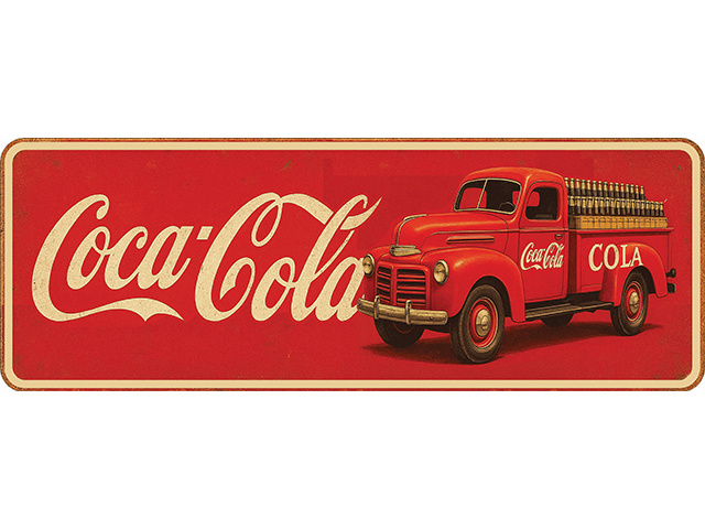 COKE NUMBER PLATE 37X13CM