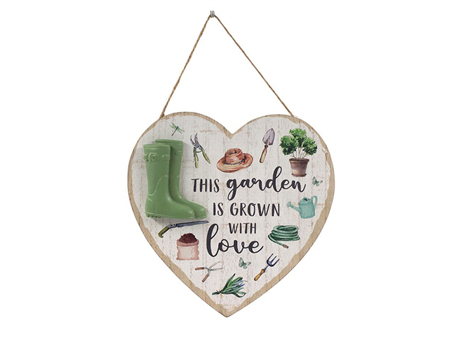 WOODEN HANGING PLAQUE 20X20X0.6CM