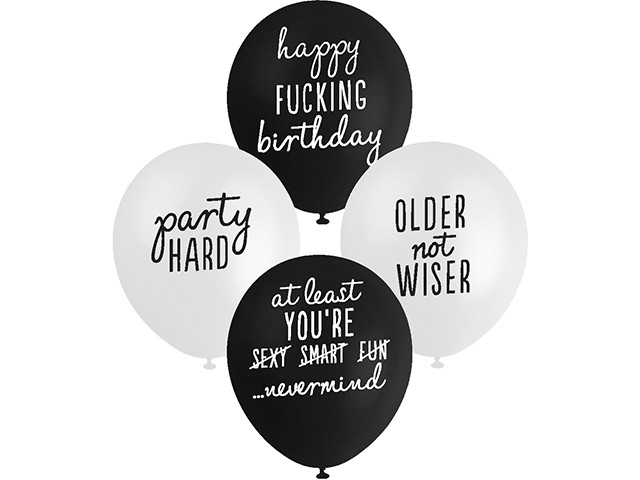 BALLOON PRINTED 10PK 30CM FUN PACK SOLD QTY12