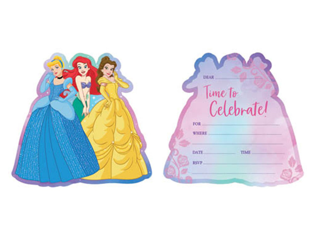 INVITE 8PK DSNY PRNCSS SOLD QTY12
