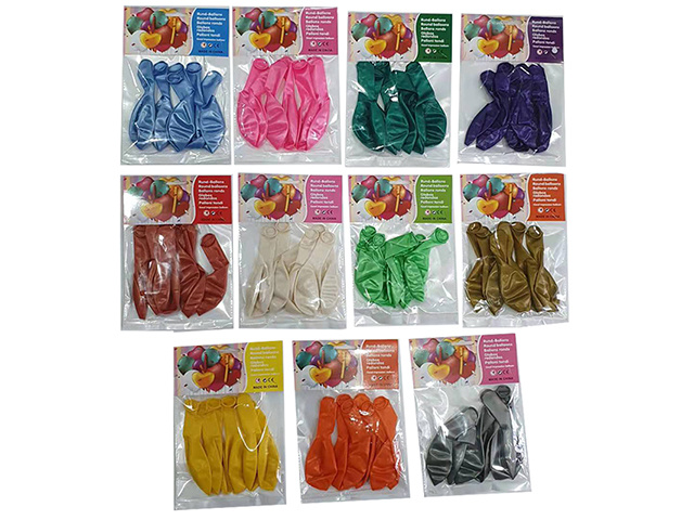 PARTY BALLOON PK6 2.8G PEARL SOLD QTY12