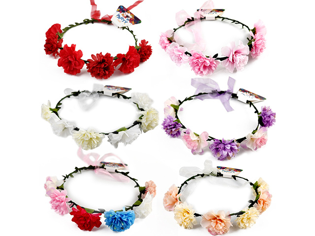 PARTY HALO FLOWER 6PC 6ASST SOLD QTY12