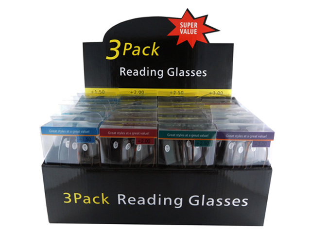 READING GLASSES 3 PAIR UN24