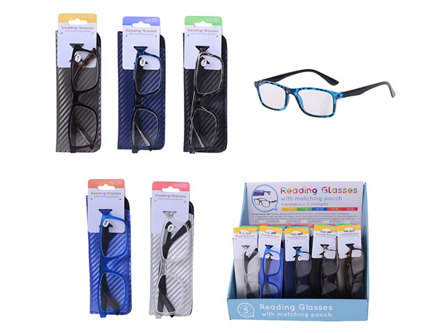 READING GLASSES WITH POUCH UN30