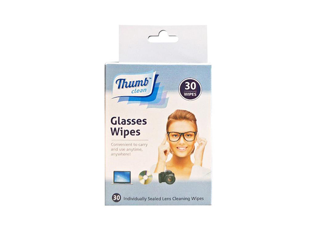GLASSES LENS CLEANING WIPES 30PK