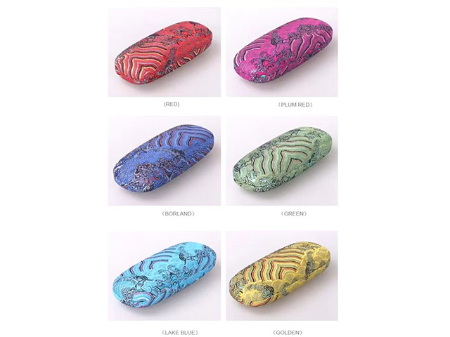 CHINESE SATIN READING GLASSES CASE 6ASST