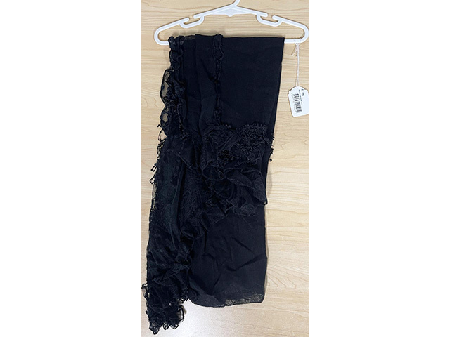 FASHION LACE SCARF BLACK
