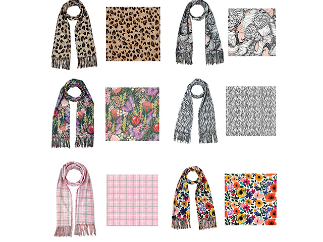 WINTER SCARF 6ASST