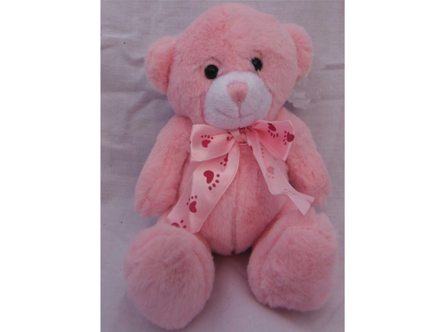 SMALL JAMIE BEAR PINK  (L) 9CM