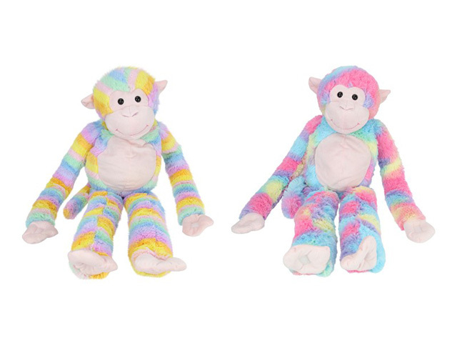 104CM MULTICOLOURED PLUSH MONKEY 2ASST SOLD QTY6