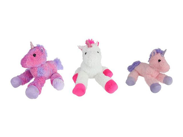 58CM UNICORN LYING DOWN 3ASST SOLD QTY 6