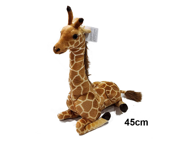 PLUSH GIRAFFE 45CM SITTING